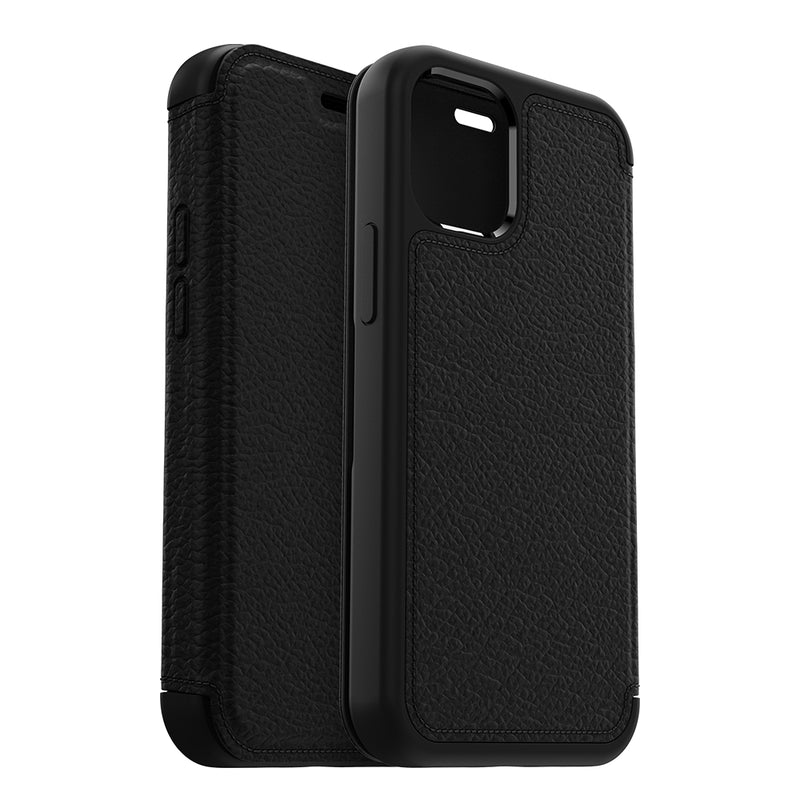 OtterBox Strada Folio Case - Apple iPhone 12 Mini 5.4' - Black-Front-Back