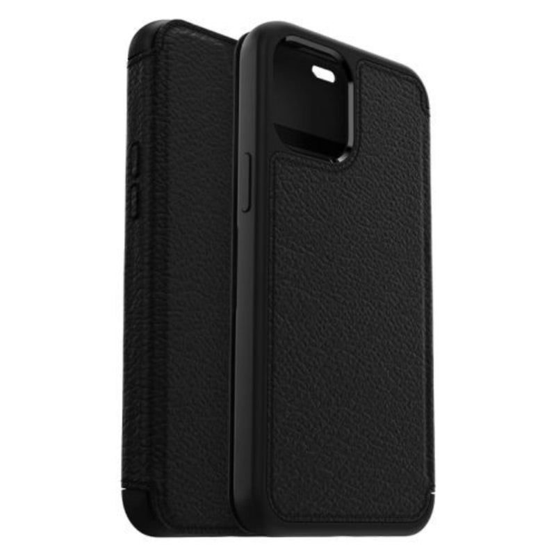 OtterBox STRADA Folio Case - APPLE iPhone 12 Pro Max 6.7' - Black-Front-Back