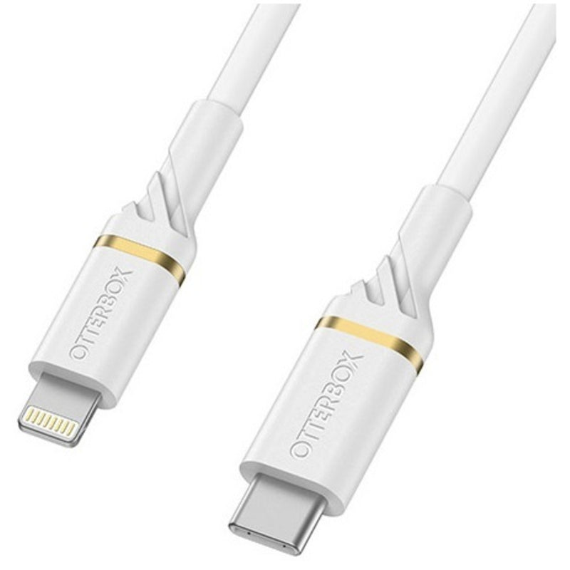 OtterBox Lightning to USB-C Fast Charge Cable 1M - White-Front