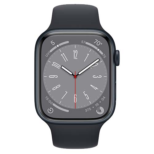 Apple Smart Watch Midnight Apple Watch Series 8, GPS 41mm Midnight Aluminium Case with S/M Sport Band