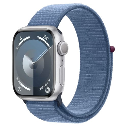 Apple Smart Watch Winter Blue Apple Watch Series 9, MR923 GPS 41mm Silver Aluminium Case with Sport Loop