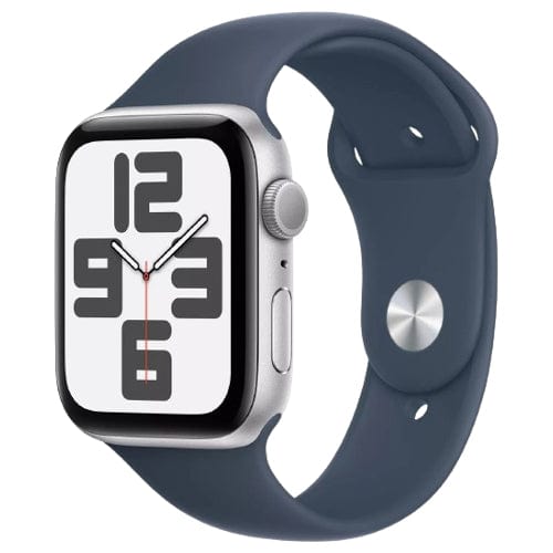 Apple Smart Watch Storm Blue Apple Watch SE 2023, MREE3 GPS 44mm Silver Aluminium Case with M/L Sport Band