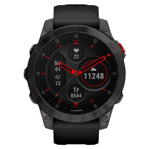 Garmin Smart Watch Garmin epix (Gen 2) Sapphire Edition 47mm Black Titanium Case with Black Band