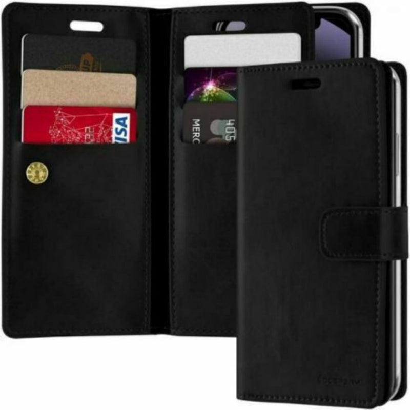 mansoor-diary-case-w-card-slot-iphone-13-pro-max-6-7-black-front