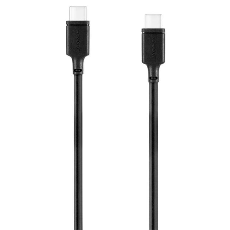 MOMAX-ZERO-USB-C-To-USB-C-Fast-Charge/Sync-Cable-1M-Black-Front-Top