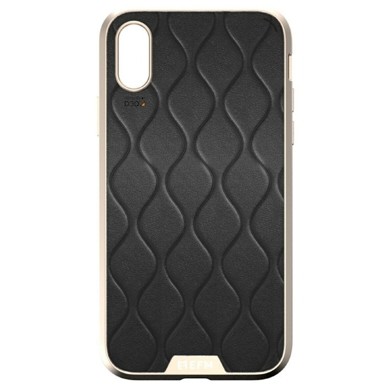 EFM-Verona-D3O-Case-Armour-iPhone-X/XS-Gold/Leather-Front