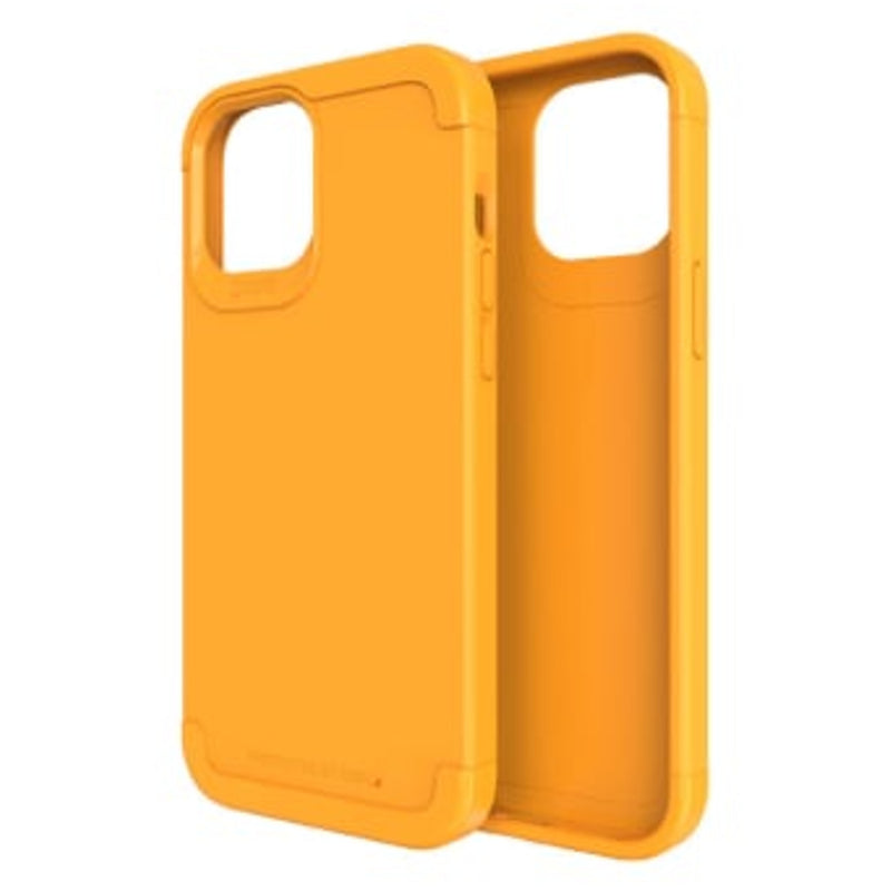 Gear4 Wembley Palette Case - iPhone 12 Pro Max 6.7' - Saffron Yellow-Front-Back