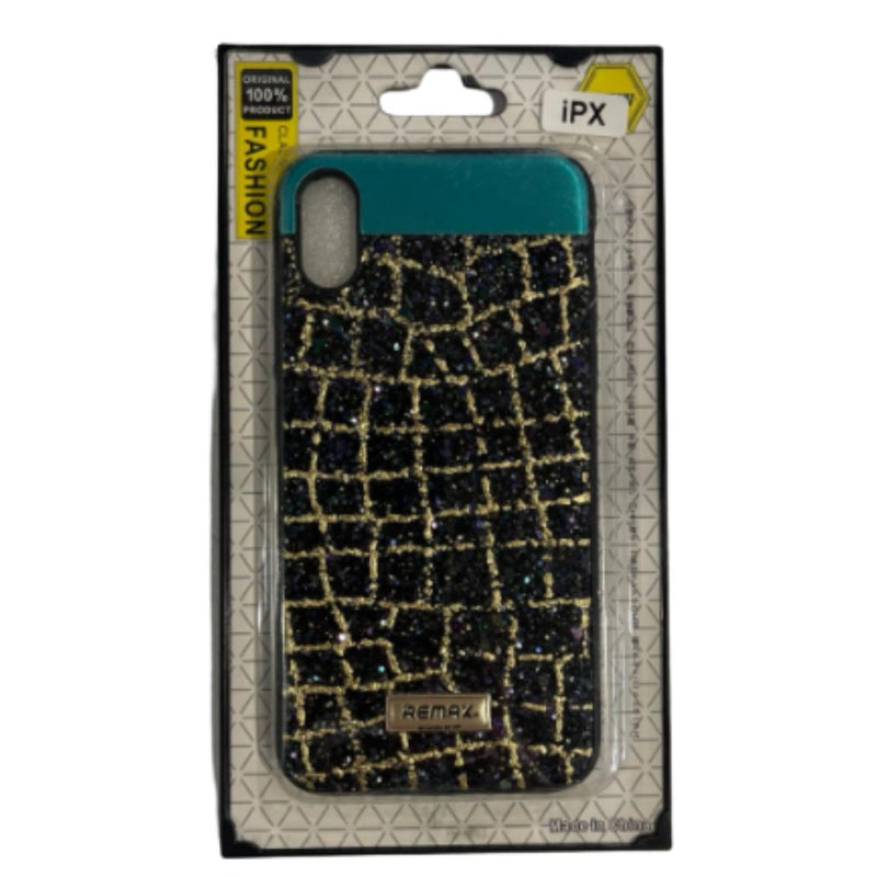 remax-glitter-diamond-hard-case-apple-iphone-x-black-back