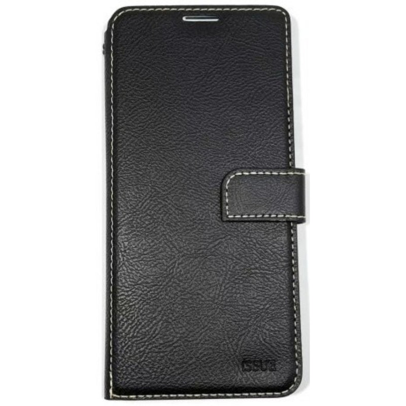 Buy ISSUE Diary Case w/ Card Slot - SAMSUNG Galaxy A72 - BLACK-Front