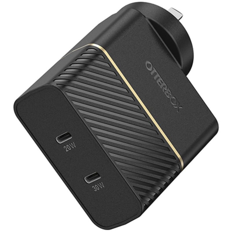 otterbox-fast-charge-dual-usb-c-port-wall-charger-20w-30w-black