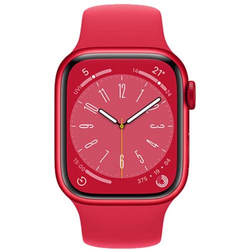 refurbished-apple-watch-8-gps-41mm-red-front