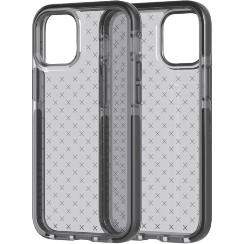 TECH 21 EVO Check Case - iPhone 12 Mini 5.4' - Smokey Black-Front-Back