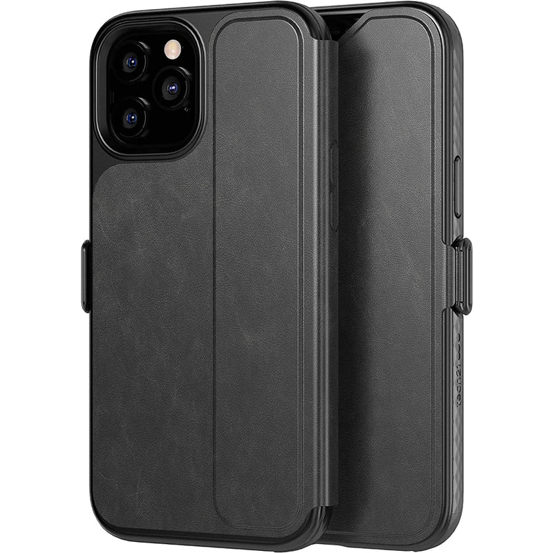 TECH 21 EVO WALLET CASE - iPhone 12 Mini 5.4' - BLACK-Side front