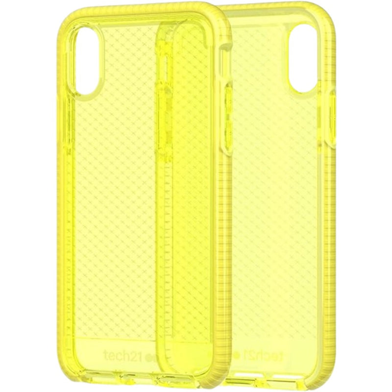 Tech21 Evo Check Protection Case For iPhone Xs Max - Neon Yellow